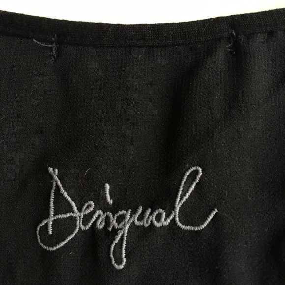 Desigual boho Sleeveless Blouse Lucile black colourful floral asymmetrical flowy - Picture 12 of 14